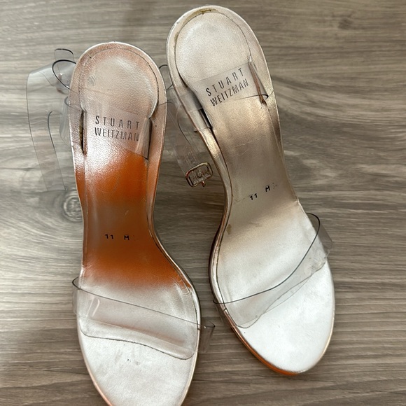 Stuart Weitzman
Stuart Weitzman Silver PVC Ankle Strap Sandals Size11 - Picture 9 of 9